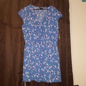 Attention Blue Floral Dress